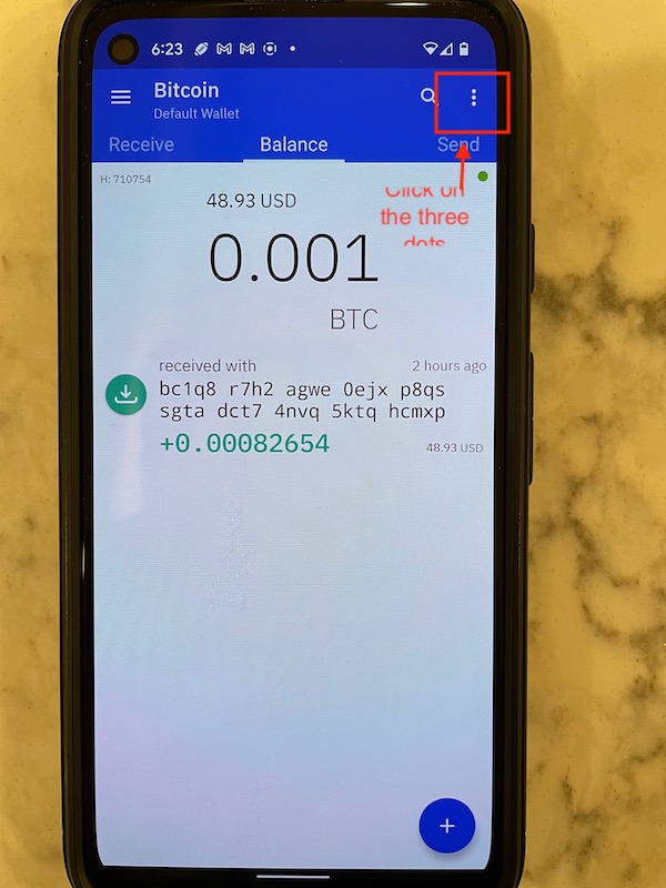 Coinomi - Import Paper Wallet